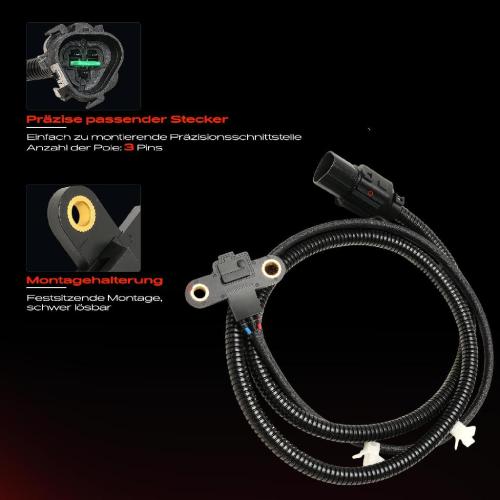 1x Kurbelwellensensor Impulsgeber für Hyundai Santa Fé I SM 2.0L 2.4L Bild 1x Kurbelwellensensor Impulsgeber für Hyundai Santa Fé I SM 2.0L 2.4L