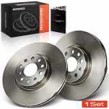 2x Bremsscheiben Vorderachse für VW Caddy IV MPV Kasten/MPV CC EOS Golf Alltrack Plus Sportsvan V
