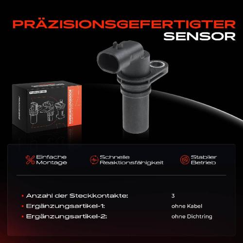 1x Kurbelwellensensor Impulsgeber für Fiat 500 Opel Astra Citroën Alfa Romeo Lancia Peugeot 1.3L Bild 1x Kurbelwellensensor Impulsgeber für Fiat 500 Opel Astra Citroën Alfa Romeo Lancia Peugeot 1.3L