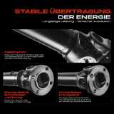 1x Kardanwelle Gelenkwelle Vorderachse für Land Rover Defender Cabrio Pick-up Station Wagon Discovery I