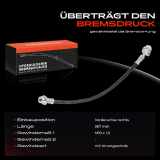 1x Bremsschlauch Bremsschläuche Vorderachse Rechts für Nissan Pick-up D21 2.4L 1986-1998