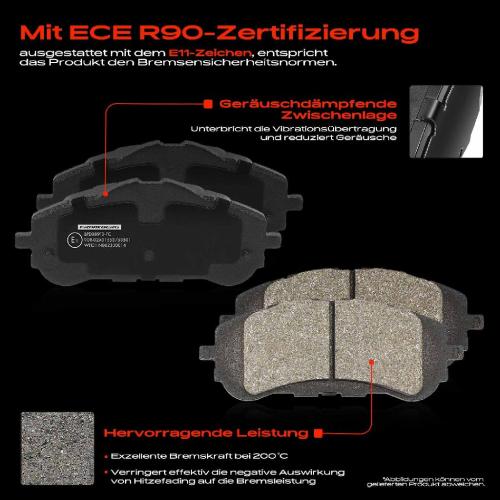 4x Bremsbeläge Vorderachse für Opel Astra L Sports Tourer Combo Tour/Life Peugeot 308 II III SW Partner Rifter Bild 4x Bremsbeläge Vorderachse für Opel Astra L Sports Tourer Combo Tour/Life Peugeot 308 II III SW Partner Rifter