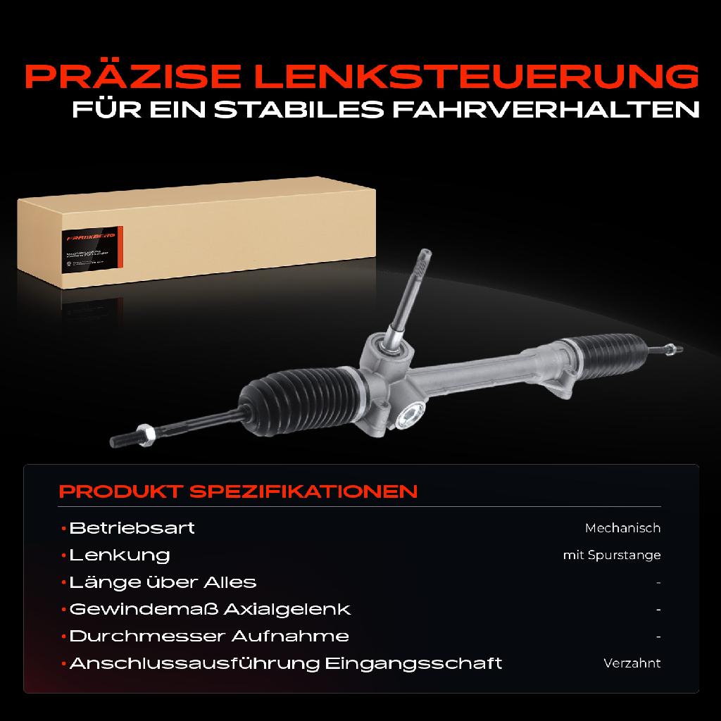 1x Lenkgetriebe Servolenkgetriebe für Fiat Panda Van 312 319 Lancia Ypsilon 846