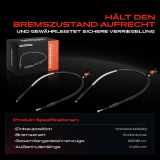 2x Seilzug Feststellbremse Hinterachse beidseitig für Citroën C8 Fiat Ulysse Peugeot Lancia