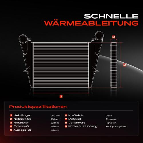1x Ladeluftkühler Turbokühler für Mazda 6 GH 2007-2010 2.0L 2.2L Bild 1x Ladeluftkühler Turbokühler für Mazda 6 GH 2007-2010 2.0L 2.2L
