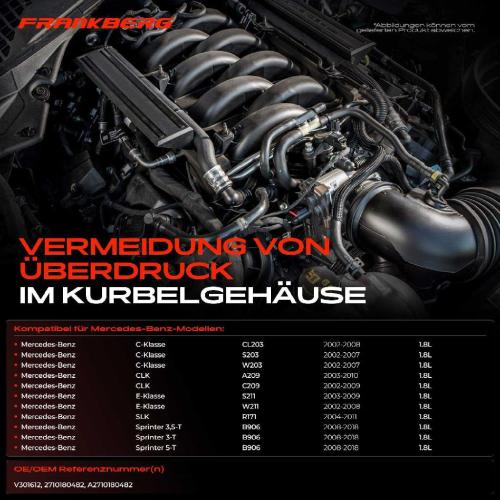 1x Kurbelgehäuseentlüftung Schlauch für Mercedes-Benz W203 CL203 S203 A/C209 W211 Bild 1x Kurbelgehäuseentlüftung Schlauch für Mercedes-Benz W203 CL203 S203 A/C209 W211