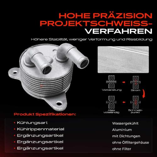 Frankberg 1x Ölkühler Motoröl für Mazda 3 6 CX-3 CX-5 1.5L 2.0L 2.5L Bild Frankberg 1x Ölkühler Motoröl für Mazda 3 6 CX-3 CX-5 1.5L 2.0L 2.5L