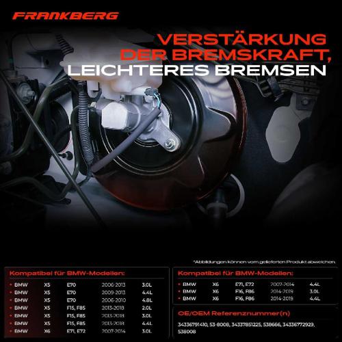 1x Bremskraftverstärker für BMW X5 E70 F15 F85 X6 E71 E72 F16 F86 2.0L-4.8L Bild 1x Bremskraftverstärker für BMW X5 E70 F15 F85 X6 E71 E72 F16 F86 2.0L-4.8L