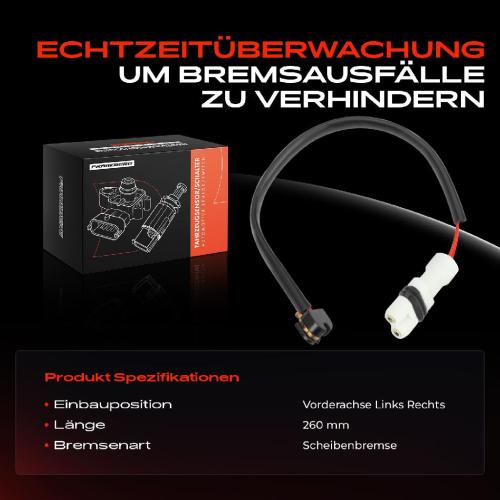 1x Warnkontakt Bremsbelagverschleiß Vorderachse für Porsche 944 2.5L 2.7L 1981-1990 Bild 1x Warnkontakt Bremsbelagverschleiß Vorderachse für Porsche 944 2.5L 2.7L 1981-1990