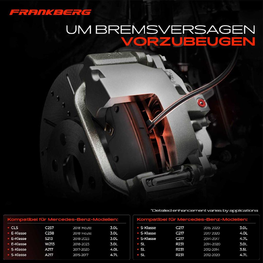 1x Warnkontakt Bremsbelagverschleiß Vorderachse für Mercedes-Benz S-Klasse V222 A217 C217 SL