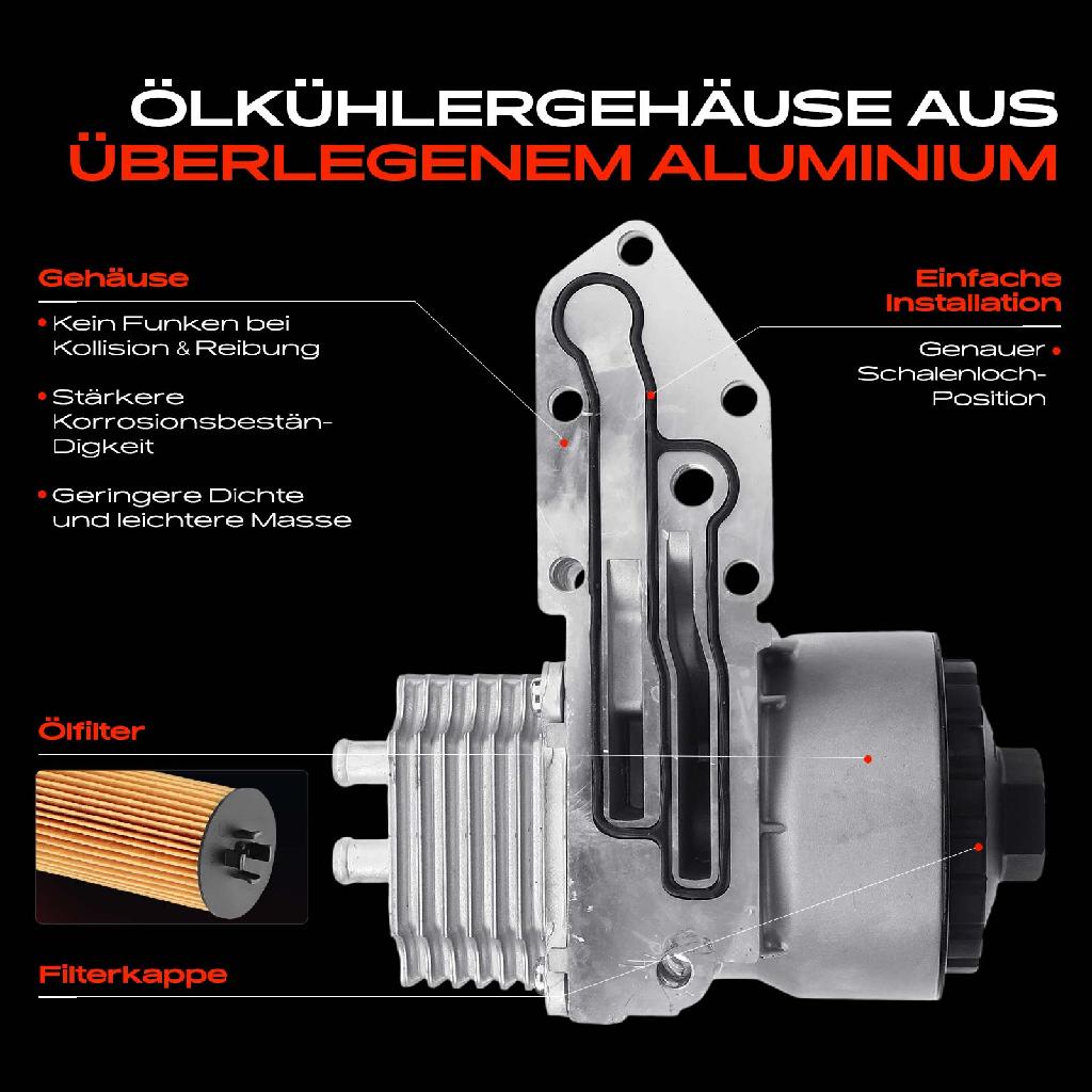 1x Ölfiltergehäuse für Ford Transit FA FB FF FM Land Rover Defender LD 2.4L