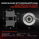 1x Generatorfreilauf Lichtmaschine für Citroën C3 C4 DS Peugeot 208 308 Partner