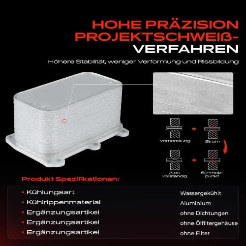 1x Ölkühler Motoröl für VW Golf 5 Jetta Passat 3/4 Audi A3 Seat Leon Skoda Octavia Bj ab 2003 Bild 1x Ölkühler Motoröl für VW Golf 5 Jetta Passat 3/4 Audi A3 Seat Leon Skoda Octavia Bj ab 2003