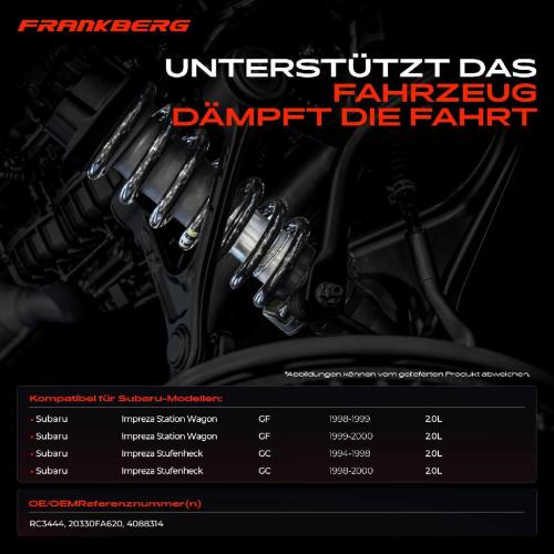 Frankberg 2x Fahrwerksfeder Vorderachse für Subaru Impreza Station Wagon GF Impreza GC 1994-2000 Bild Frankberg 2x Fahrwerksfeder Vorderachse für Subaru Impreza Station Wagon GF Impreza GC 1994-2000