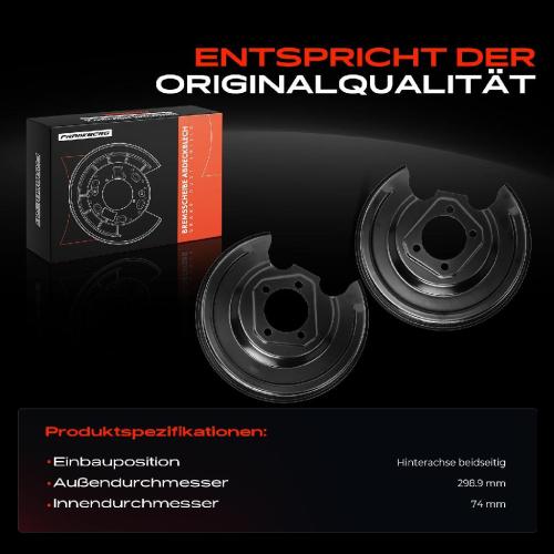 2x Ankerblech Bremsscheibe Hinterachse Beidseitig für Toyota Prius W3 W5 1.8L 2012-2024 Bild 2x Ankerblech Bremsscheibe Hinterachse Beidseitig für Toyota Prius W3 W5 1.8L 2012-2024