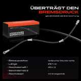 1x Bremsschlauch Bremsschläuche Vorderachse Links oder Rechts für Mitsubishi Pajero III V6W V7W V8W