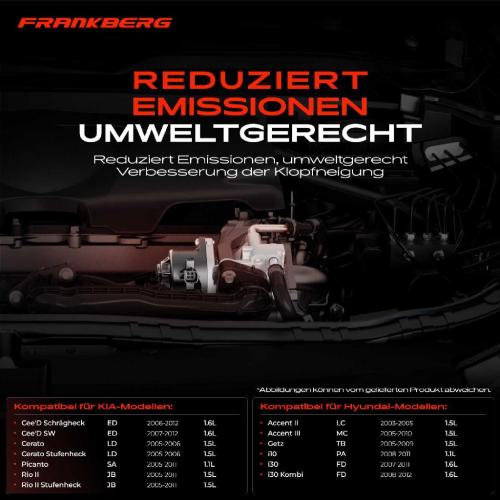 1x AGR-Ventil Abgasrückführungsventil für Hyundai Accent II Stufenheck III Getz i10 i30 Kombi KIA Bild 1x AGR-Ventil Abgasrückführungsventil für Hyundai Accent II Stufenheck III Getz i10 i30 Kombi KIA