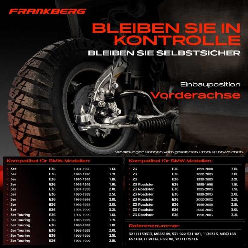 2x Spurstangenkopf Vorderachse für BMW 3er E36 3er Cabriolet 3er Compact 3er Coupe 3er Touring Z3 Coupe Bild 2x Spurstangenkopf Vorderachse für BMW 3er E36 3er Cabriolet 3er Compact 3er Coupe 3er Touring Z3 Coupe