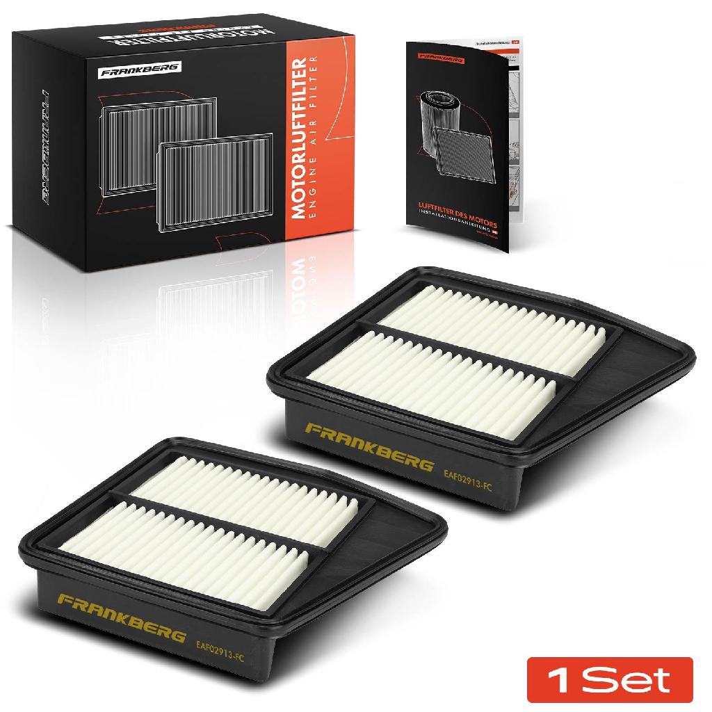 2x Luftfilter Filtereinsatz für Honda Accord VIII CU 2.0L 2008-2015 Benzin