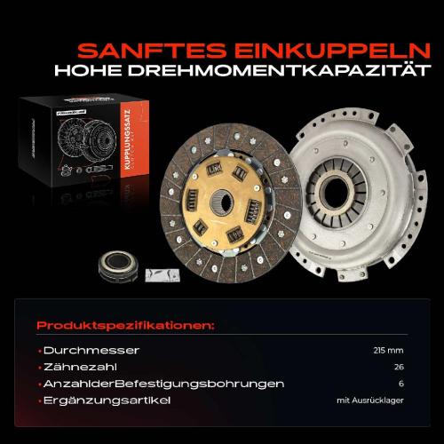 Frankberg 1x Kupplungssatz f r Mercedes-Benz 123 Stufenheck W123 123 T-Model S123 124 Stufenheck W124 S124 W201 Bild Frankberg 1x Kupplungssatz f r Mercedes-Benz 123 Stufenheck W123 123 T-Model S123 124 Stufenheck W124 S124 W201