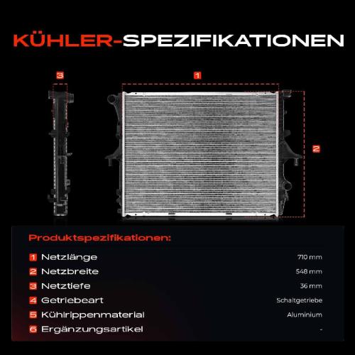 Frankberg 1x Kühler Wasserkühler Motorkühler für VW Touareg Audi Q7 4L Porsche Cayenne 9PA 7L Bild Frankberg 1x Kühler Wasserkühler Motorkühler für VW Touareg Audi Q7 4L Porsche Cayenne 9PA 7L