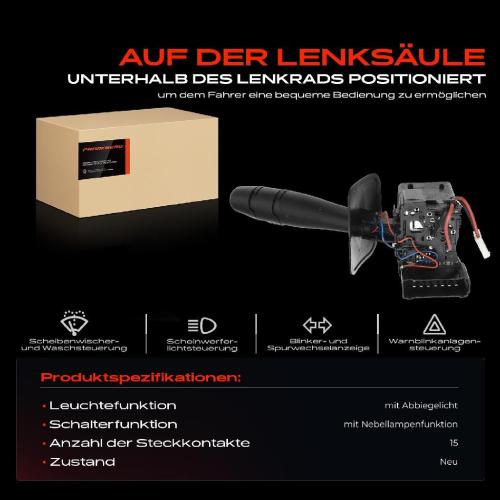 1x Kombischalter Lenkstockschalter für Renault Megane BA0/1 EA0/1 DA0/1 KA0/1 LA0/1 Bild 1x Kombischalter Lenkstockschalter für Renault Megane BA0/1 EA0/1 DA0/1 KA0/1 LA0/1