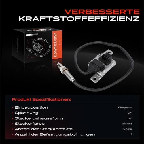 1x Nox Sensor Nitrogen Oxide Lamdasonde Katalysator für VW Touareg CR7 RC8 Audi Q7 Q8 4M_ Bild 1x Nox Sensor Nitrogen Oxide Lamdasonde Katalysator für VW Touareg CR7 RC8 Audi Q7 Q8 4M_