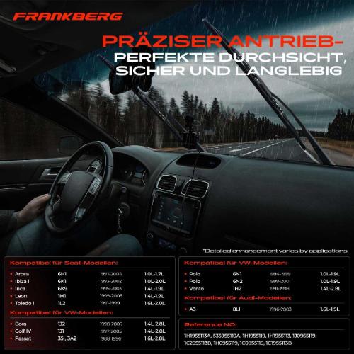 Frankberg 1x Wischermotor Scheibenwischermotor Vorne für VW Golf III IV Passat Polo Audi A3 8L1 Seat Bild Frankberg 1x Wischermotor Scheibenwischermotor Vorne für VW Golf III IV Passat Polo Audi A3 8L1 Seat
