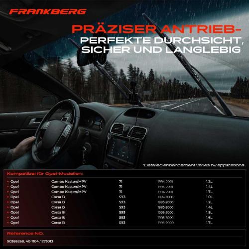 Frankberg 1x Wischermotor Scheibenwischermotor Hinten für Opel Corsa B S93 1.2L 1.4L 1.7L 1993-2000 Bild Frankberg 1x Wischermotor Scheibenwischermotor Hinten für Opel Corsa B S93 1.2L 1.4L 1.7L 1993-2000