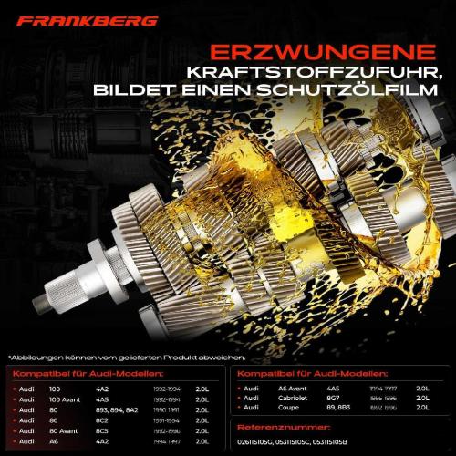 Frankberg 1x Ölpumpe für Audi 100 Avant 4A 80 Avant 8C A6 Avant 4A Cabriolet Coupe Bild Frankberg 1x Ölpumpe für Audi 100 Avant 4A 80 Avant 8C A6 Avant 4A Cabriolet Coupe