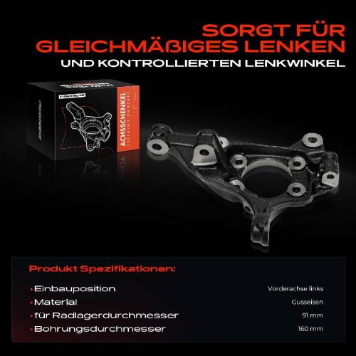 Frankberg 1x Achsschenkel Radaufhängung Vorderachse Links für Mazda 3 Stufenheck BM BN Bj ab 2013 Bild Frankberg 1x Achsschenkel Radaufhängung Vorderachse Links für Mazda 3 Stufenheck BM BN Bj ab 2013