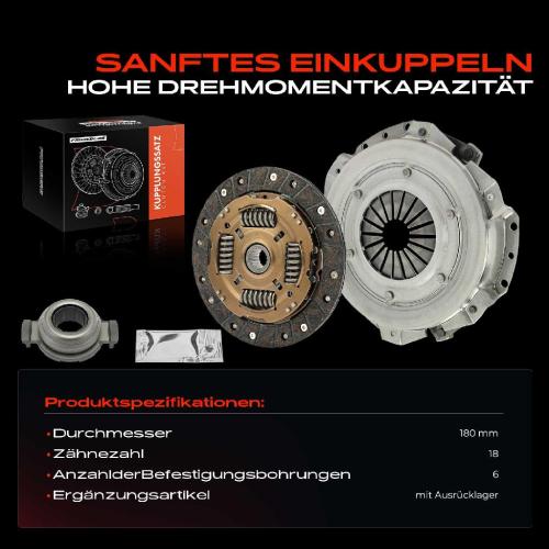 1x Kupplungssatz für Citroën AX Saxo Xsara Break Coupe Peugeot 106 II 205 206 Schrägheck Stufenheck Bild 1x Kupplungssatz für Citroën AX Saxo Xsara Break Coupe Peugeot 106 II 205 206 Schrägheck Stufenheck