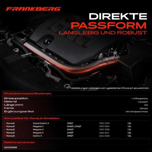 1x Kühlerschlauch Turboschlauch für Renault Grand Scénic II Megane II II Kombi II Stufenheck II Bild 1x Kühlerschlauch Turboschlauch für Renault Grand Scénic II Megane II II Kombi II Stufenheck II