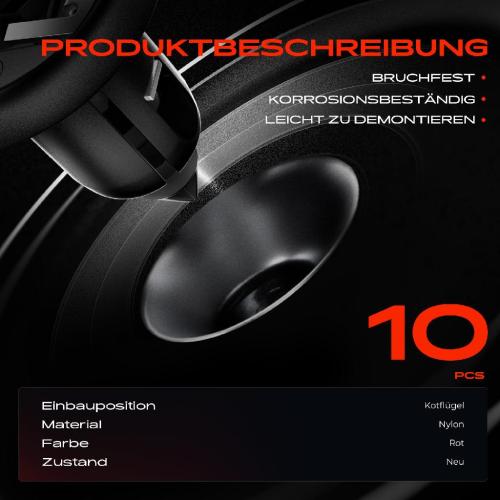 10x Befestigungsclips Kotflügel für Toyota Hilux VII N1 N2 9090467037 Bild 10x Befestigungsclips Kotflügel für Toyota Hilux VII N1 N2 9090467037