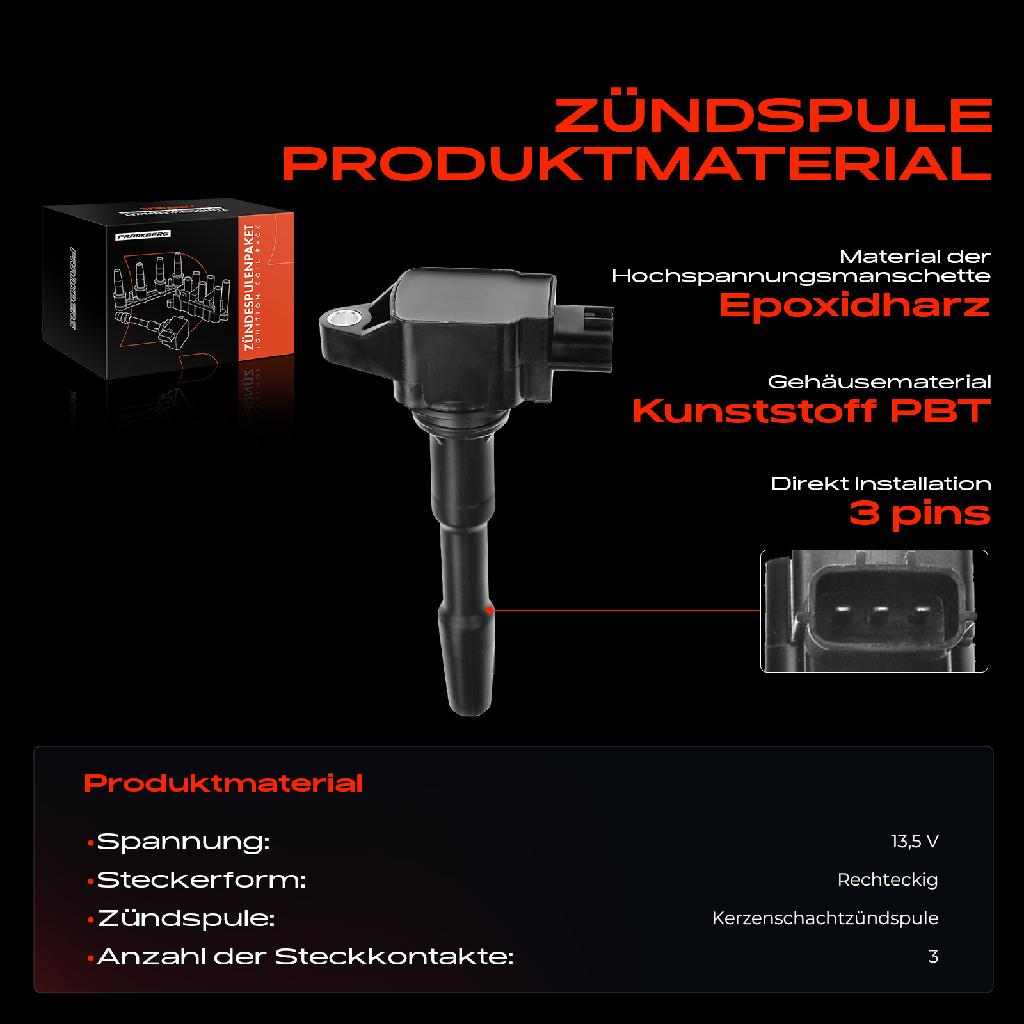 1x Zündmodul Zündspule für Mercedes-Benz Citan Kasten/MPV Tourer W415 Nissan Juke Micra V Pulsar Schrägheck