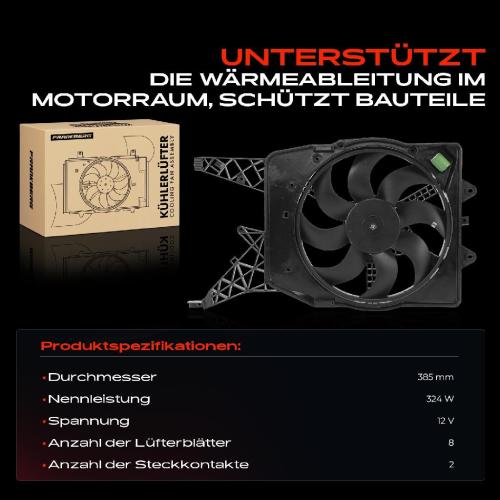 1x Motorkühller Einfachlüfter mit Kühlerlüfterrahmen Opel Corsa D S07 1.3L 1.4L 2006-2014 Bild 1x Motorkühller Einfachlüfter mit Kühlerlüfterrahmen Opel Corsa D S07 1.3L 1.4L 2006-2014