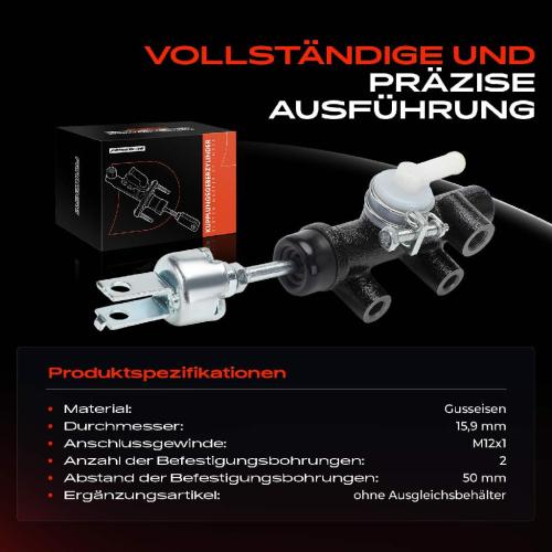 1x Geberzylinder Kupplungsgeberzylinder für Toyota Dyna 100 Pritsche/Fahrgestell Bild 1x Geberzylinder Kupplungsgeberzylinder für Toyota Dyna 100 Pritsche/Fahrgestell