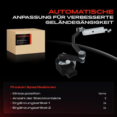 1x Höhensensor Niveauregulierung Vorne Rechts für Volvo S80 II 124 V70 III 135 XC70 II Bild 1x Höhensensor Niveauregulierung Vorne Rechts für Volvo S80 II 124 V70 III 135 XC70 II