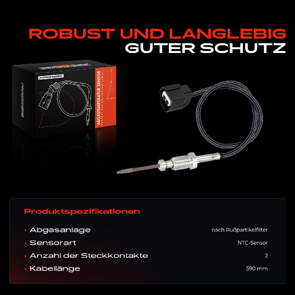 1x Abgastemperatursensor für Nissan NV200/Evalia Bus Kasten 1.5L Bj ab 2010