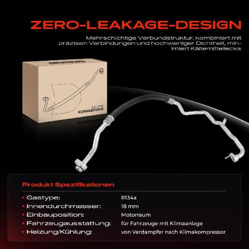1x Niederdruckleitung Klimaanlage für VW Golf Passat Audi A3 Q2 Seat Leon Skoda Bild 1x Niederdruckleitung Klimaanlage für VW Golf Passat Audi A3 Q2 Seat Leon Skoda