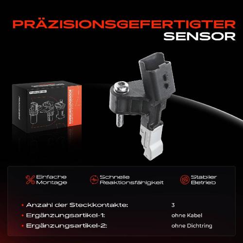 Frankberg 1x Kurbelwellensensor Impulsgeber für Citroën Berlingo C3 C4 DS Peugeot 208 308 2008 Opel 1.2L Bild Frankberg 1x Kurbelwellensensor Impulsgeber für Citroën Berlingo C3 C4 DS Peugeot 208 308 2008 Opel 1.2L