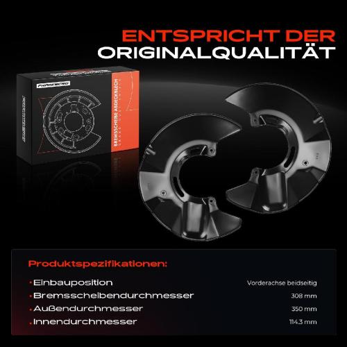 2x Ankerblech Bremsscheibe Vorderachse Beidseitig für VW Multivan 5 T5 7E 7H 7J 2003-2015 Bild 2x Ankerblech Bremsscheibe Vorderachse Beidseitig für VW Multivan 5 T5 7E 7H 7J 2003-2015