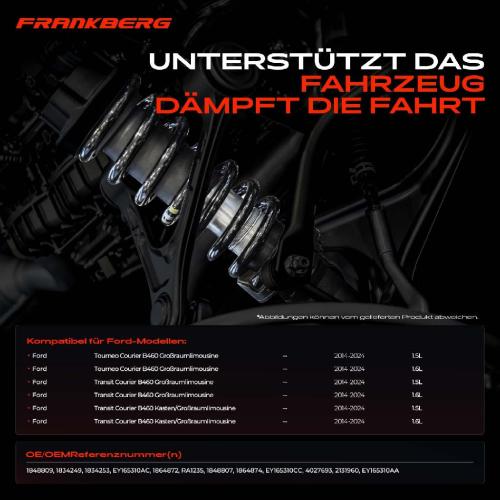 Frankberg 2x Fahrwerksfeder Vorderachse f r Ford Tourneo Courier B460 Transit Courier B460 Bj ab 2014 Bild Frankberg 2x Fahrwerksfeder Vorderachse f r Ford Tourneo Courier B460 Transit Courier B460 Bj ab 2014