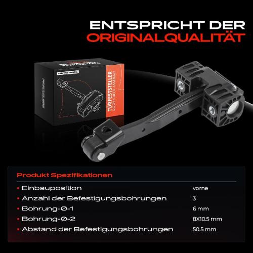 1x Türfeststeller Türfangband Türstopper Vorne für Audi A4 Avant Allroad 8W5 8W2 Bild 1x Türfeststeller Türfangband Türstopper Vorne für Audi A4 Avant Allroad 8W5 8W2