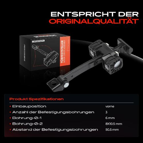 1x Türfeststeller Türfangband Türstopper Vorne für Audi A5 Cabriolet 8F7 8T3 2009-2017 Bild 1x Türfeststeller Türfangband Türstopper Vorne für Audi A5 Cabriolet 8F7 8T3 2009-2017