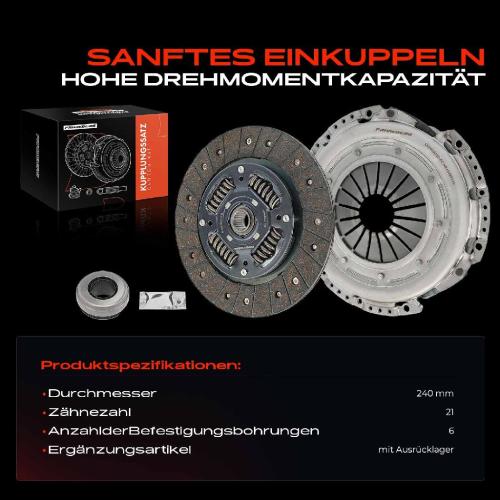 1x Kupplungssatz für Citroën Jumper Bus Kasten Pritsche/Fahrgestell Fiat Ducato Peugeot Boxer 2.2L Bild 1x Kupplungssatz für Citroën Jumper Bus Kasten Pritsche/Fahrgestell Fiat Ducato Peugeot Boxer 2.2L