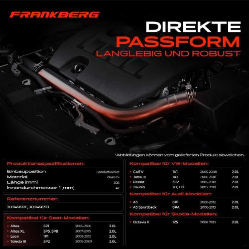 1x Kühlerschlauch Turboschlauch für VW Golf Passat Variant Touran Audi A3 Sportback Seat Altea XL Skoda Bild 1x Kühlerschlauch Turboschlauch für VW Golf Passat Variant Touran Audi A3 Sportback Seat Altea XL Skoda