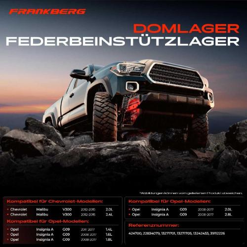 1x Domlager Federbeinstütz lager für Chevrolet Malibu Opel Insignia A Bild 1x Domlager Federbeinstütz lager für Chevrolet Malibu Opel Insignia A