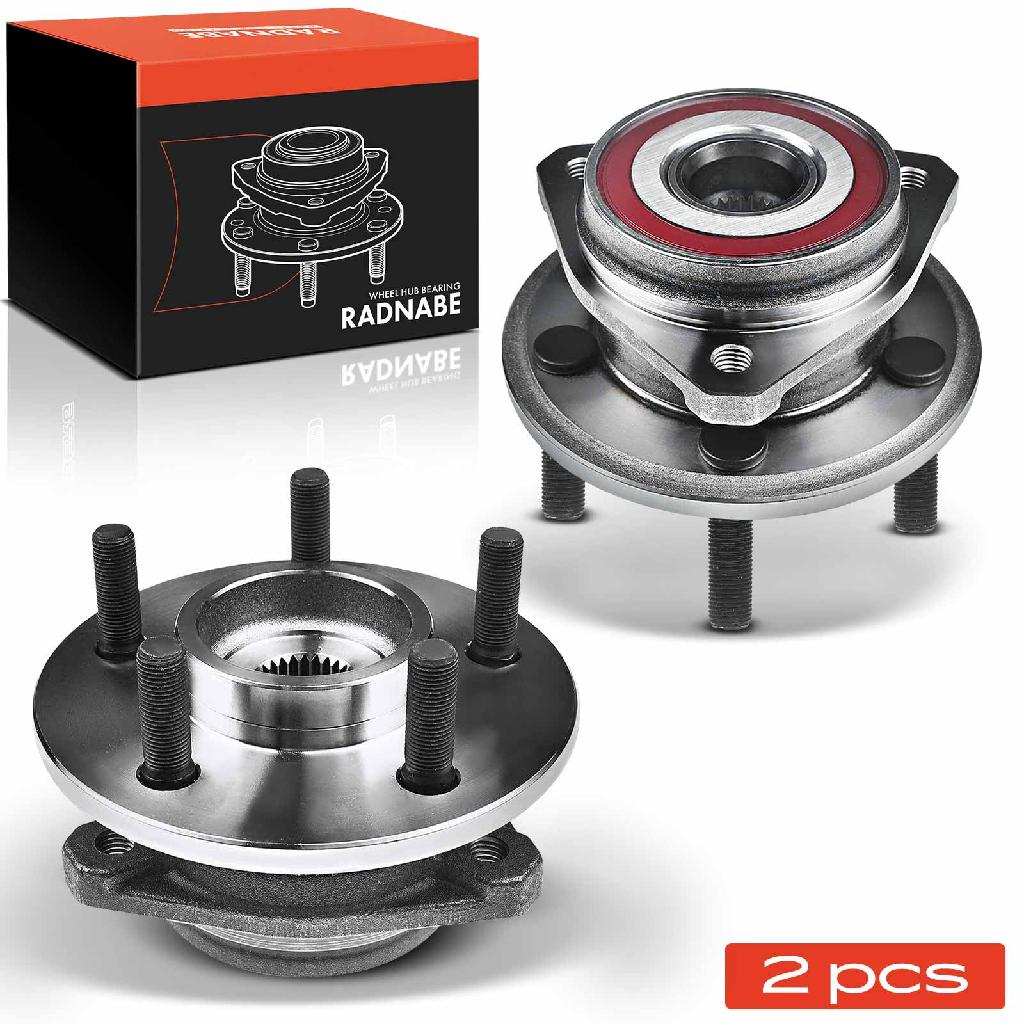 2x Radnabe Radlagersatz Vorderachse beidseitig für Jeep Wrangler II 2.4L 2.5L 4.0L 2000-2007
