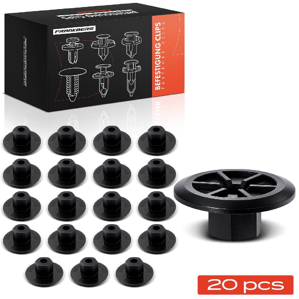 Frankberg 20x Befestigungsclips Verkleidung Motorhaube für BMW E90 E91 E81 E87 E34 E65 E31 E83 E85